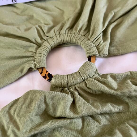 GIA IRL Green Cutout Maxi Dress Plus Size 1X Vacation Resortwear Cruise - Picture 5 of 11